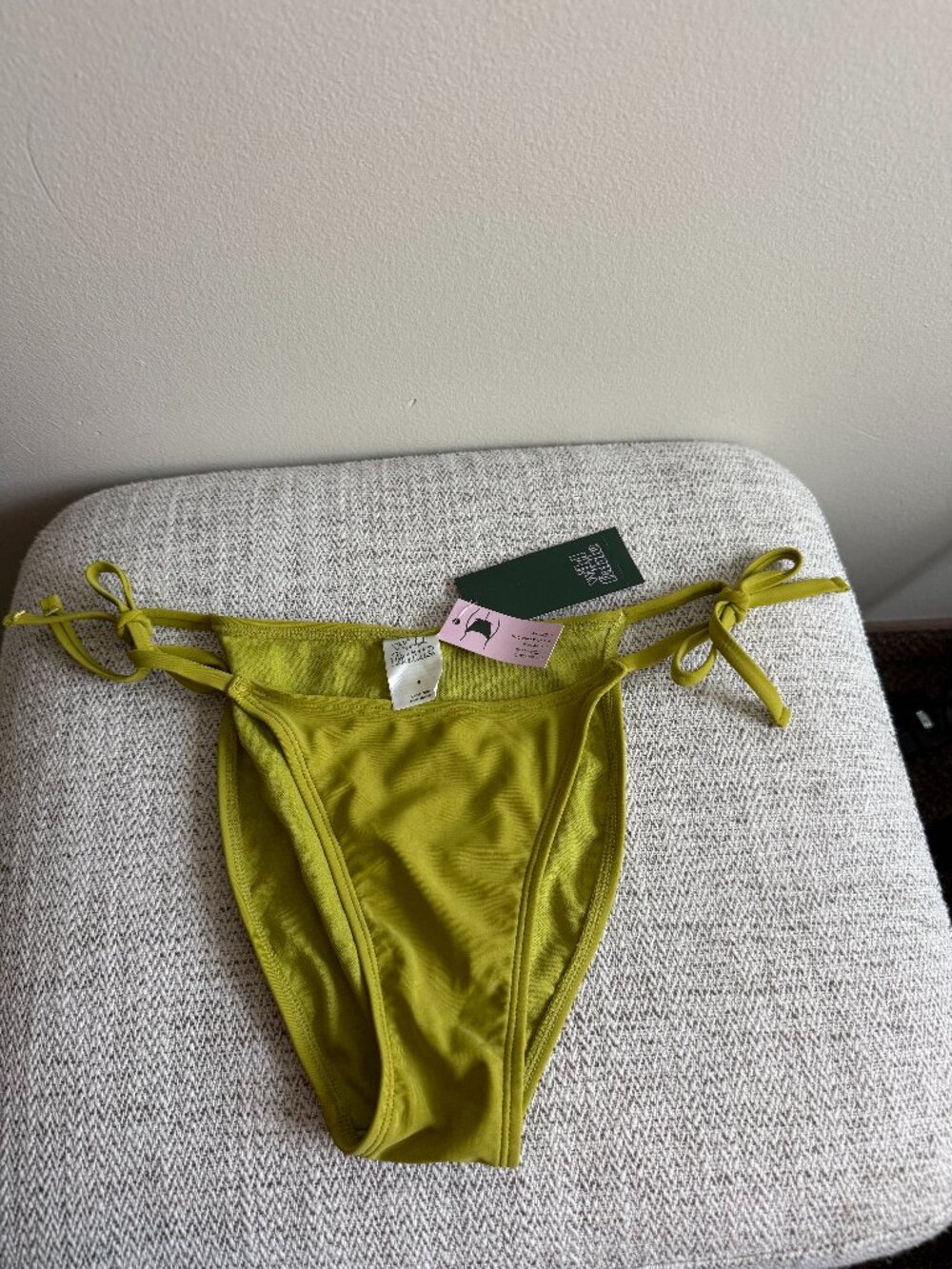 wild fable light green bikini bottom with side ties. NWT